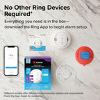 Kidde Smart Smoke and Carbon Monoxide Detector, Ring App Enabled for Real-Time Notifications, Wire-Free Interconnectivity, AA Battery Powered