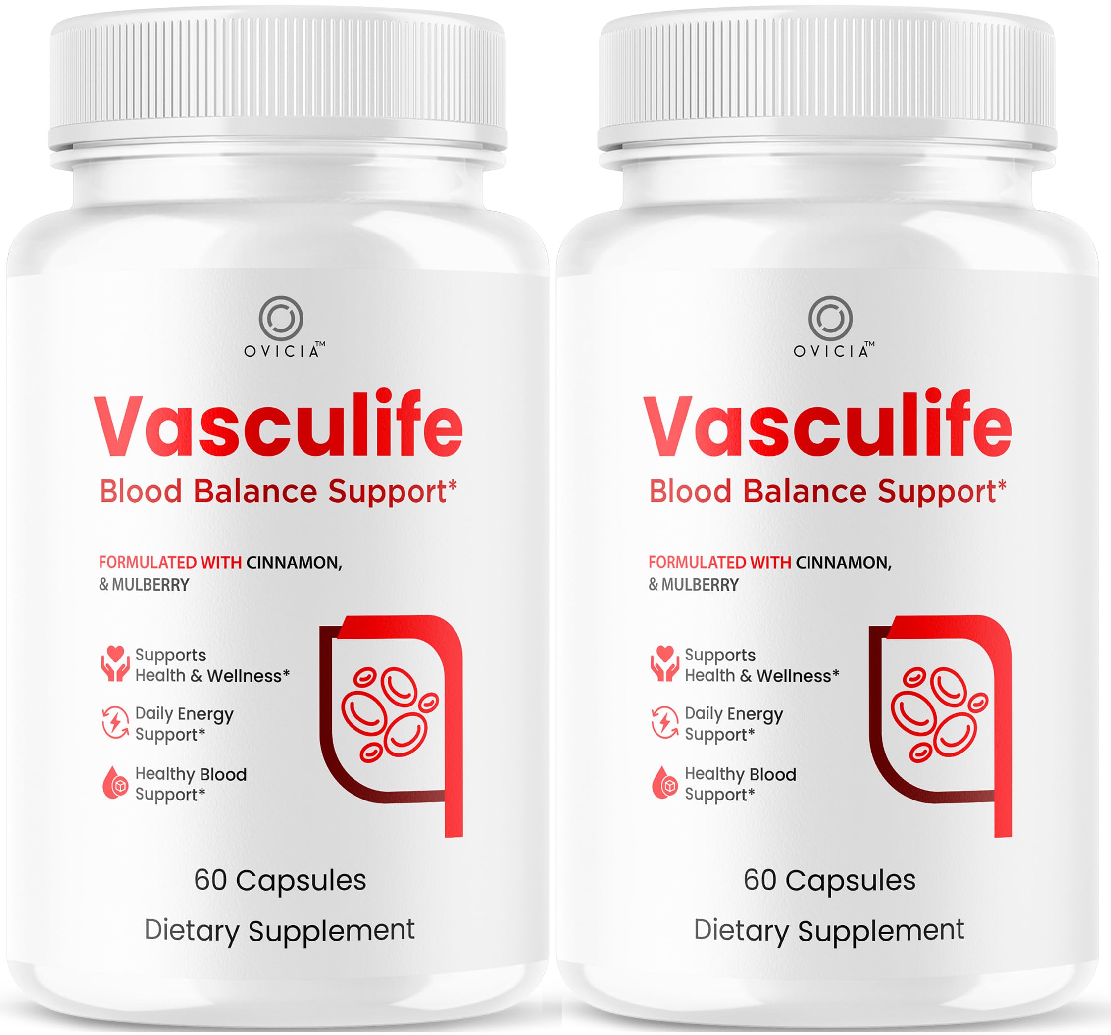 (2 Pack) Vasculife Capsules - Official Vascu Life Support Pills Advanced Formula With All Natural Ingredients, Premium Maximum Strength for Wellness & Overall Health Support, 120 Capsules for 2 Months