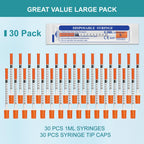 U-100 0.5ml syringes with 30G needle - 30 gauge 5/16 inch syringe