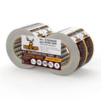 4 Pack Buck Aluminum Foil Tape – 2 Inch x 216ft (72 yd), 3.6 Mil – HVAC Tape for Ductwork, AC, Dryer Vents & Insulation – Silver Foil Tape for Metal Repair, Exhaust Sealing & Air Conditioning