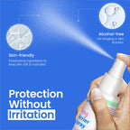 Safe n' Simple Skin Barrier Spray No-Sting - 2oz Bottle - Alcohol-Free Skin Prep Spray, Odor-Free Barrier Film for Ostomy Care, Stoma Skin Protection, Adhesive Prep for Medical Tapes and Dressings