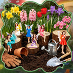 Exasinine 6 Pcs Fairy Figurines 4 Inch Colorful Fairies for Fairy Garden