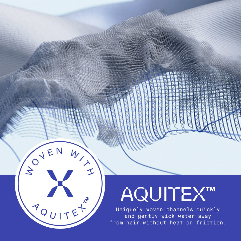 Aquis Towel Hair-Drying Tool, Water-Wicking, Ultra-Absorbent Recycled Microfiber