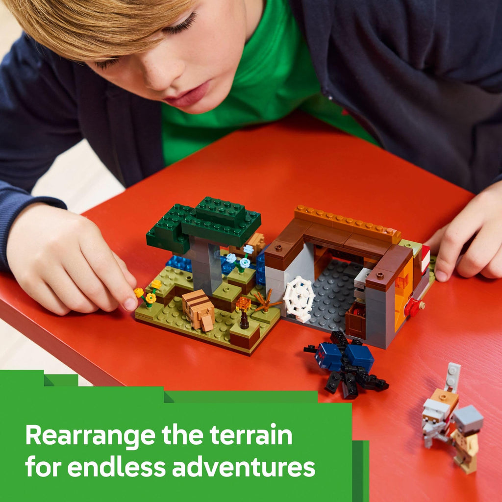 LEGO Minecraft The Armadillo Mine Expedition Toy Figures and Playset - Building Minecraft Toy for Kids, Boys and Girls, Ages 8+ - with Gaming Figures for Pretend Play - Gift Idea for Birthdays - 21269