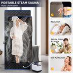 BOCHPOWER Portable Sauna Box, 3.0L Steamer, Remote Control, Folding Chair, 9 Levels (Full Size)