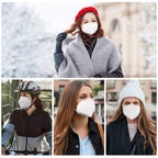 KN95 Face Mask 30 Pack, OPECTICID KN95 Masks White Cup Masks Breathable 5-Layer Filter Efficiency≥95% Against PM2.5 Disposable Certified KN95 Respirator Masks