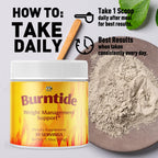 Burntide Powder, Official Burn Tide Powder Mixture with All Natural Ingredients, Advanced Weight & Wellness Support Supplement, Max Strength Healthy Lifestyle Vitamins for Women and Men (30 Servings)