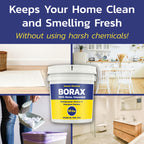 Banner Chemical Raw Borax (10 lbs) - 100% Pure, Unscented, Multi-Purpose Cleaner & Detergent Booster - Natural Household Cleaner and Stain Remover - Made in the USA