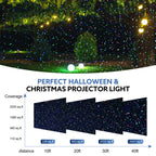 Outdoor RGB Laser Projector Lights 3 Color Starry Sky Firefly Effect