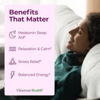 Melatonin 3mg Sleep Aid with L-Theanine & Valerian Root – Turmeric Curcumin Supplement with Ginger & Black Pepper – Organic Turmeric Supplement for Sleep, Calm and Stress Relief Support – 2 Pack