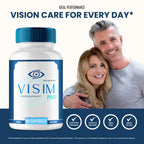 Visim Pro Vision Support, Official Visim Pro Eye Health Supplement Capsules - Extra Strength All Natural Visi mPro for Visual Wellness & Crystal Clear Vision, Eye Vitamin Pills Reviews (2 Pack)