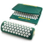 NAYOYA Bellababy Back and Neck Pain Relief - Acupressure Mat and Pillow Set - Relieves Stress, Back, Neck, and Sciatic Pain - Comes in a Carry Case for Storage and Travel - As Seen in USA Today, White
