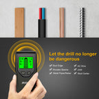 Stud Finder Wall Scanner - 5 in 1 Stud Finder Tool w/Smart Chip and HD LCD Display, Stud Detector Beam Finders for the Center and Edge of Wood AC Wire Metal Studs Joist Pipe (‎Bark)