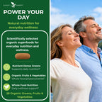 Potent Garden Super Greens Capsules, Fruits and Veggies Supplement, Organic Greens Tablets with Alfalfa Beet Root & Tart Cherry, Daily Nutrition Support, 60 Ct