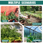 LAKNUAL 58" Galvanized Plant Supports Spiral Tomato Cages, 10 Pack Metal Twisted Tomato Stakes Climbing Plant Stake Tower Outdoor Indoor