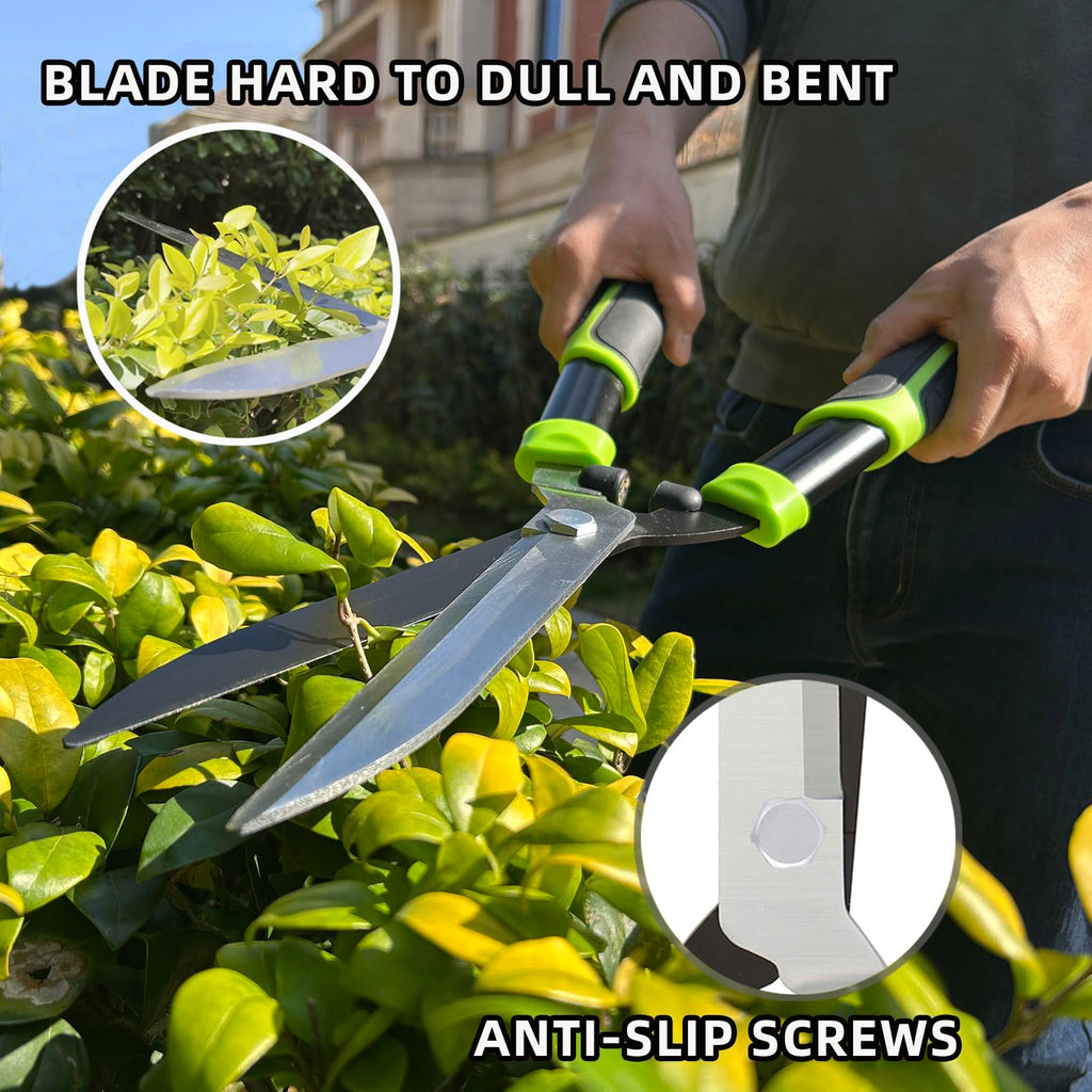 YRTSH Hedge Clippers, Garden Hedge Shears for Trimming Border Hedges Shrubs