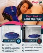 Magic Gel Ice Pack for Back Pain Relief | 2 Pack Reusable Lower Back Wrap for Hot or Cold Therapy | Relief for Lower Lumbar, Sciatic Nerve, Herniated or Degenerative Disc, Coccyx, Tailbone Pain