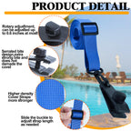10set Upgraded Pool Solar Cover Reel Straps Adjustable Pool Cover Reel Attachment Inground Swimming Pool Solar Cover Straps and Clips Kit Including 10 Solar Reel Blanket Straps with Hooks,10 Clamps