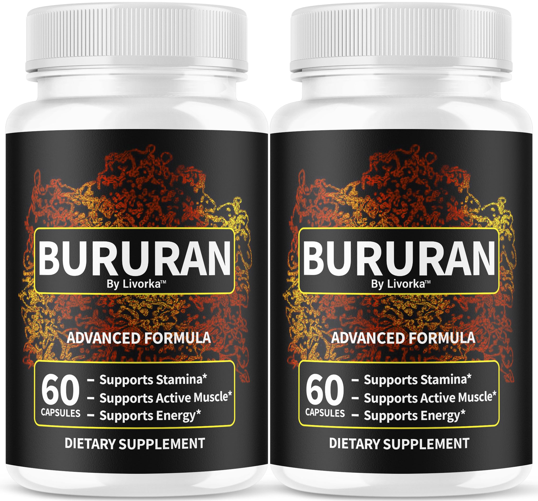 (2 Pack) Bururan Capsules - Official Bururan Advanced Pills for Men Support - Maximum Strength, All Natural Bururan Premium Supplement for Overall Health & Wellness Reviews, 120 Capsules for 2 Months