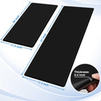 StepRite Kitchen Mats for Floor, 2-Piece Anti-Fatigue Kitchen Rugs, Black
