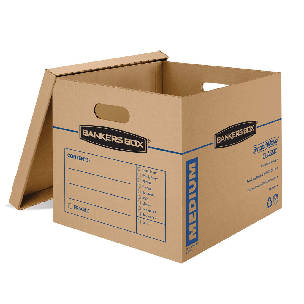Bankers Box 20-Pack Medium Classic Moving Boxes with Reinforced Handles