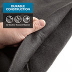 Above Ground Pool Liner Pad, 24' Foot Round, Pre-Cut Heavy Duty Outdoor Pool Pads for Above Ground Pools, Black Swimming Pool Liners for Padding and Protection, Thick Pool Mats to Prevent Punctures