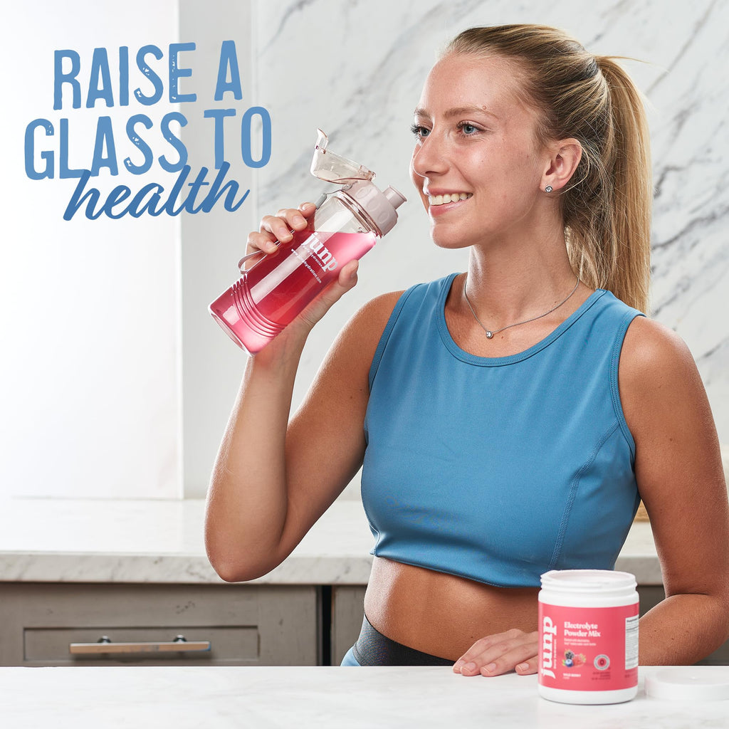 JUNP Electrolytes Powder No Sugar No Carbs - Exotic Tropical Dragonfruit Limeade Drink Mix - Potassium & Salt Electrolyte Hydration Powder Zero Calorie Sugar Free Electrolyte Powder, 180 Servings
