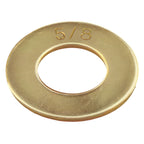 5/8" (50 Pack) Grade 8 SAE Washer, Thru-Hardened, Yellow Zinc by Makers Bolt