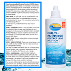 Cruelty-Free Contact Lens Solution 12oz - Multipurpose Cleaner & Sterile Isotonic Eye Contacts Care by Clear Conscience (2 Pack)