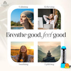Serenity Aromatherapy Nasal Inhaler Kit – DIY 3-Pack with Essential Oil Blend, Calm Mood & Stress Relief, Premium Gift Set