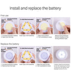 STAR-SPANGLED 6 Pack 2.8” Motion Sensor Lights Indoor AAA Battery Operated, Stick on LED Puck Light for Stairs, Under Cabinet, Closet, Cool White