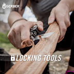 Gerber Gear Truss 17-in-1 Multitool with Pocket Knife and Needle Nose Pliers - Gifts for Men, Compact EDC Gear, Black with Standard Sheath