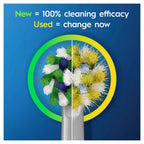 GROKIE Oral-B Pro 3-3000 - Cross Action White Electric Toothbrush, 1 Handle with Visible Pressure Sensor, 1 Toothbrush Head, Designed by Braun