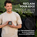 TRIBE ORGANICS Ashwagandha Gold for Men - Clinical Testosterone Booster for Men with KSM-66, LJ100 Tongkat Ali & PrimaVie Shilajit - Premium Energy, Strength, Vitality & Stress Support with AstraGin