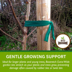 Bio-Stretch Soft Tree Ties & Garden Tape for Young Trees, 16M Green