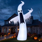 Joiedomi 12 FT Halloween Inflatables Outdoor Decorations, Scary Ghost Halloween Decor, Inflatable Ghost Blow Ups for Yard with LEDs for Outside Yard Decorations