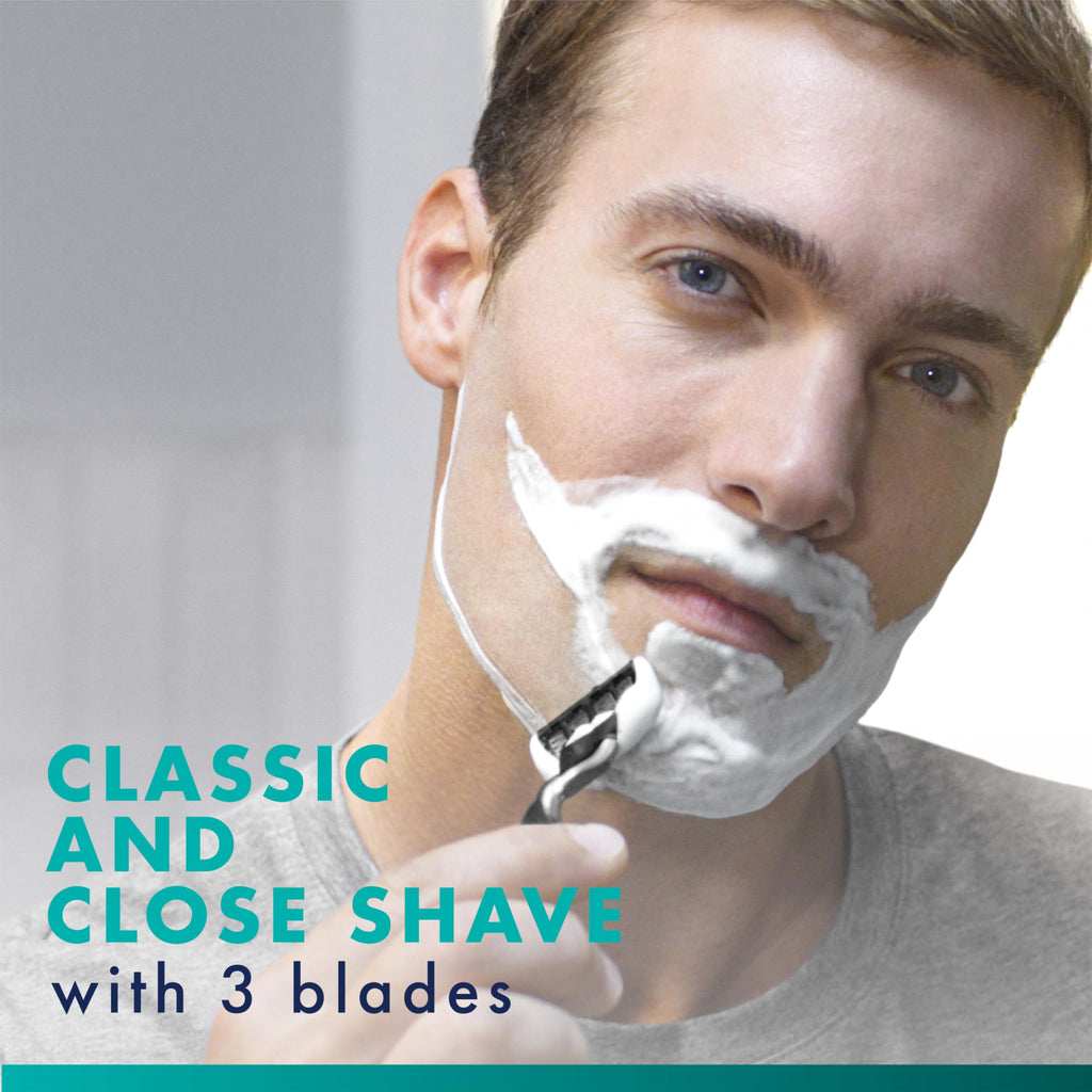 Gillette Mach3 Razor Refills for Men, 8 Razor Blade Refills