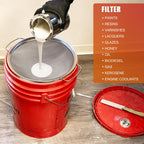 Fine Mesh Paint Strainer 60 Mesh Stainless Steel Paint Filter Emulsion Honey Funnel Filter Cover Fits 5 Gallon Paint Bucket Filter Tool Insert Strains (2 pcs)