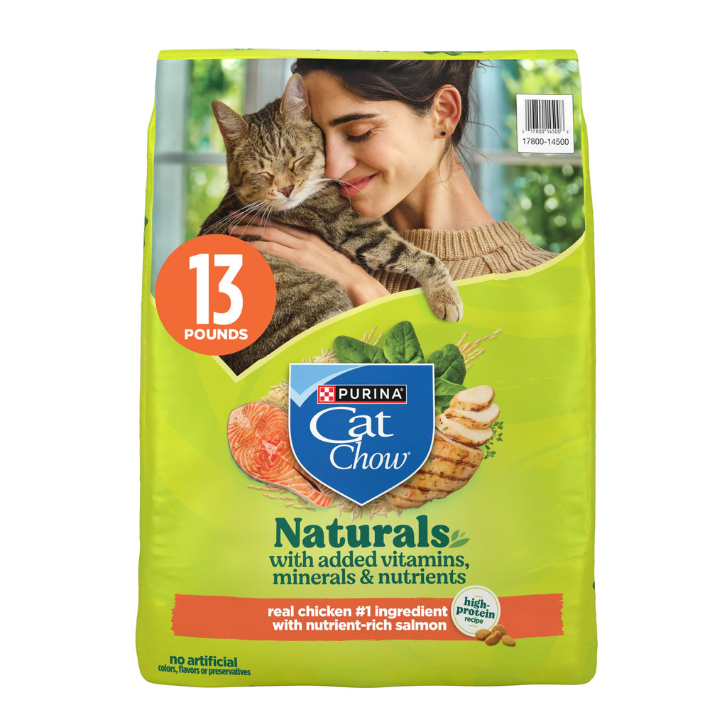 Purina Cat Chow Naturals High Protein Dry Cat Food, 13 lb Bags