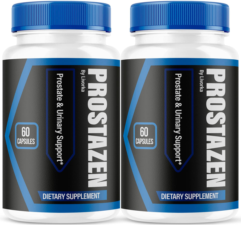 (2 Pack) Prostazen Capsules - Official Prostazen Pills Supplement for Men, All Premium Plus for Men, Advanced Support Natural Formula Prostazen Review, 120 Capsules for 2 Months