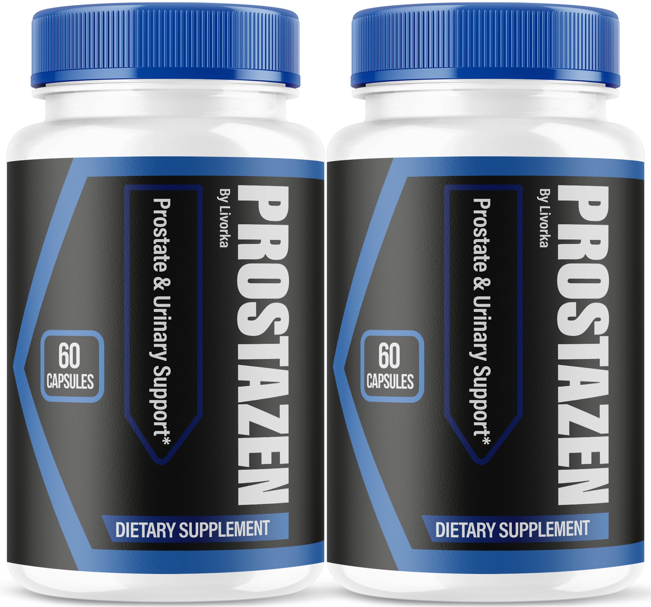 (2 Pack) Prostazen Capsules - Official Prostazen Pills Supplement for Men, All Premium Plus for Men, Advanced Support Natural Formula Prostazen Review, 120 Capsules for 2 Months