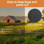 Window Screen Replacement Kit Width:48in Length:158 Fiberglass|Includes Full Set of Tools | Suitable for Windows, Screen Doors, and Courtyards | UV Resistant and Durable | Easy to Install