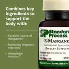 Standard Process E-Manganese - Antioxidant Health Support - Whole Food-Based Supplement with Vitamin E & Manganese - Supplement to Aid Cellular Health - 50 Tablets