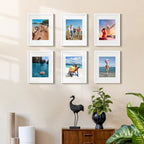upsimples 11x14 Picture Frame, Gallery Wall Frames Set of 5, White