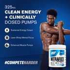 GAT SPORT Nitraflex Advanced Pre-Workout Powder - Energy Drink Mix - Supports Healthy Blood Flow - Boosts Strength & Energy - Creatine-Free - 30 Servings - Blue Raspberry