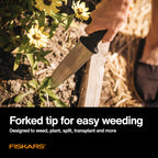Fiskars Hori Hori Garden Knife with Sheath, Heavy Duty Gardening Hand Tool