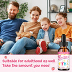 Liquid Iron Supplement for Kids, Women & Men - with Calcium, Zinc, Kids Multivitamin with Iron Drops - Blood Builder & Energy Support for Iron Deficiency, Anemia, Peach Flavor 4 Fl Oz