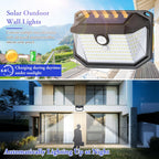 Solar Outdoor Lights, 12-Pack Super Bright 178 LEDs Motion Sensor Wall Light with 270° Wide Angle & 3 Modes, Waterproof Solar Powered Security Light for Patio Garden Garage Front Door