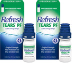 Refresh TEARS PF Preservative-Free Artificial Tears Lubricant Eye Drops, 0.33 fl oz (10 mL) (Pack of 2)