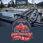 The Perfect Bungee 36" Adjust-A-Strap, Adjustable Heavy Duty Polyurethane Bungee Strap, Heavy Duty Nylon Hooks, Made in the USA, 4 Pack, Black